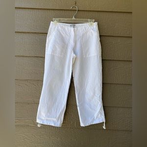 Trusardi women's capri Vintage pants white size 38 Europe